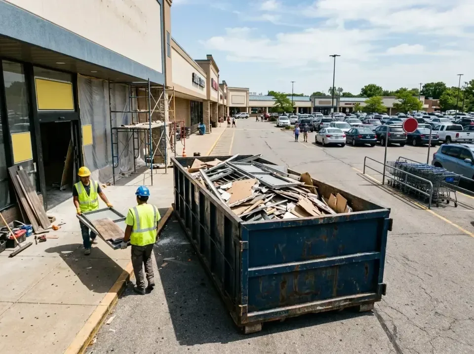 retail-store-renovation-debris-003 — frequently asked questions, Roll-off Dumpster Rentals in Aloha, OR